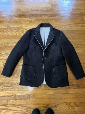 Gionfriddo Brown boiled wool blazer